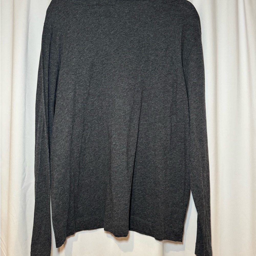 Theory Heather Gray Long Sleeve Tee XL Minimalist Staple - Picture 5 of 5